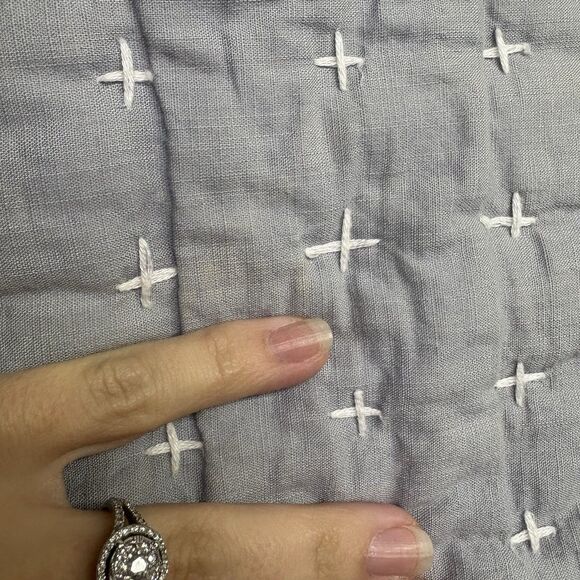 Ballard Designs Pick  Stitch Quilted Sham - Standard - Set Of Two - Picture 3 of 7